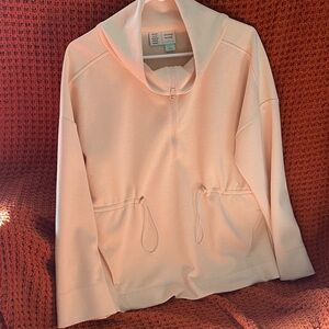 Saturday Sunday by Anthropologie light peach quarter zip